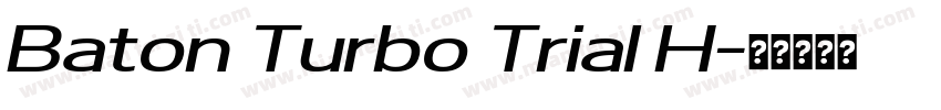 Baton Turbo Trial H字体转换